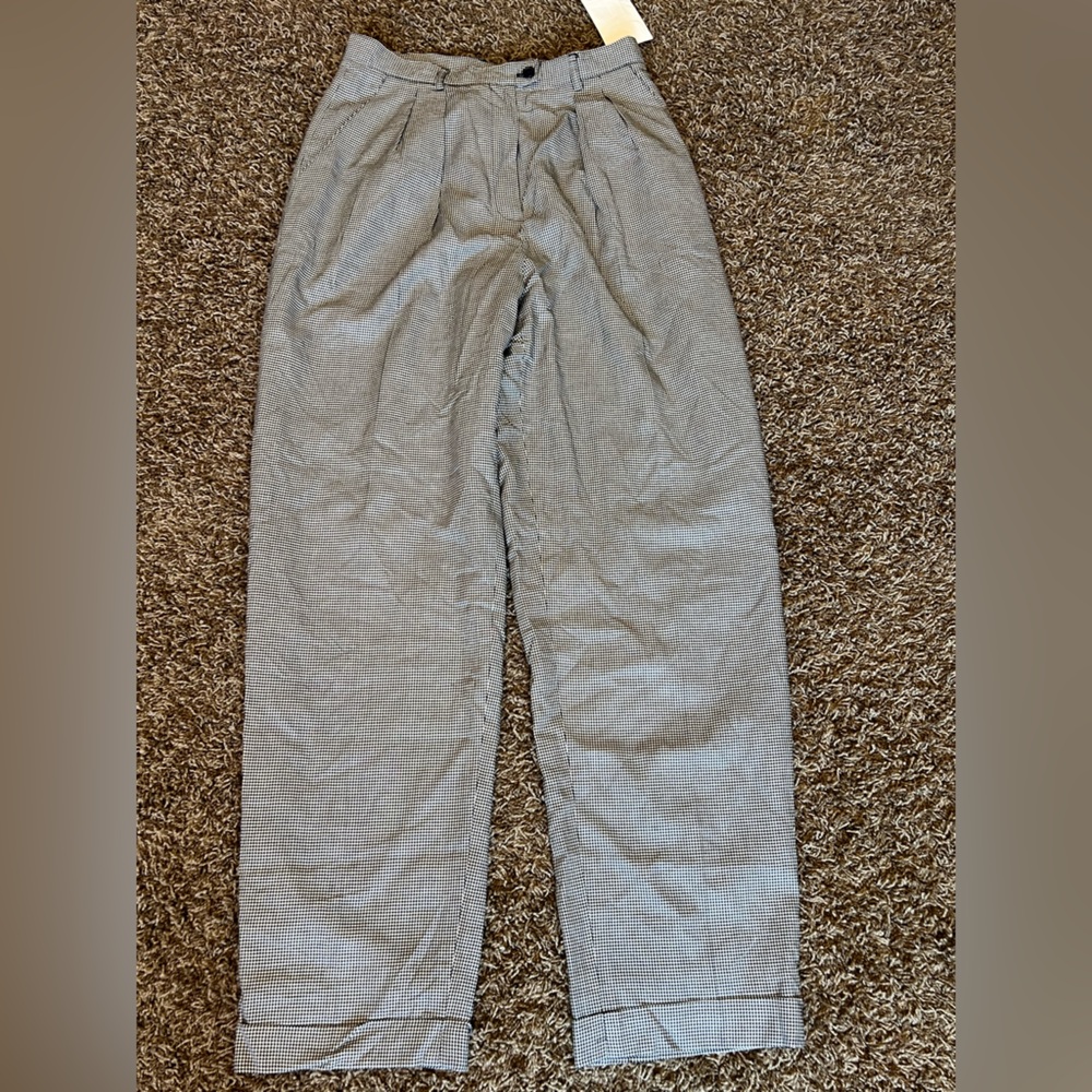 Lauren Ralph Lauren Black and White Checkered Fabric